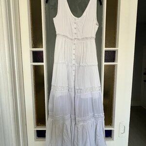 70/21 Eyelet Trim Midi Dress